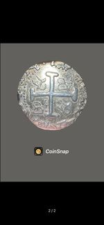 Spanish Empire 8 Reales Silver Cob 1715