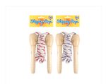 2 x Wooden Handled Children's Skipping Rope RANDOM COLOUR