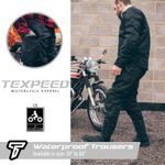 Motorbike Motorcycle Trousers Waterproof Cordura With CE Armour Protection Biker