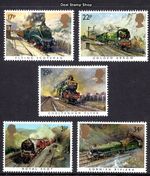 1985 SG1272 - SG1276 Famous Trains Complete Set Unmounted Mint MNH