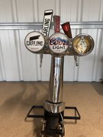 Angram 3 Tap Chrome Bar Font Carling Coors Light Home Bar Man Cave 64cm