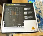 Behringer NOX101 2-Channel Analogue DJ Mixer VCA Control Filter Replaceable XF