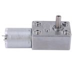 12V Micro DC Gear Motor Worm Gear Reducer 30RPM Small Electric Motor