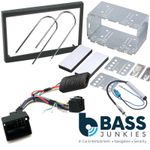 Peugeot Partner 2008 Car Stereo Double Din Fascia & Steering Wheel Kit CT24PE11