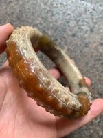 Wonderful WOW Chinese Old HeTian Jade Hand Carved Bangle Bracelet