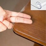 Clear PVC Table Cover Protector 2mm Wipeable Tablecloth for Dining Room Tables