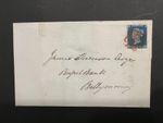 QV GB 1840 SG4 2d Blue KE on Irish Cover/Wrapper to Ballymoney Ballycastle b/s