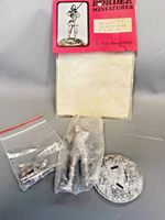 BORDER MINIATURES 80mm white metal KIT - MEDIEVAL KNIGHT WAR OF THE ROSES NOS