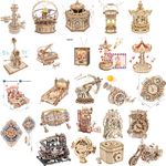 ROKR 3D Wooden Puzzle Building Toys Set Wooden Jigsaws for Adult Kids Music Gift