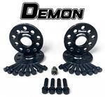 Black DEMON Wheel Spacers 15mm 20mm Bmw 5x112 G Series X1 X2 X3 X4 X5 X6 X7 66.6