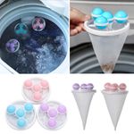 Lint Catcher Floating Hair Filtering Mesh Washing Machine Filter Bag  Laundry