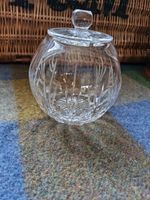 Beautiful Cut Crystal Preserve Pot  Beautiful Condition