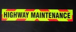 Magnetic Highway Maintenance Fluorescent Warning Sign