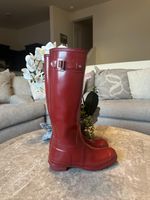 Hunter Original Tall Glossy red boots