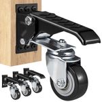 VEVOR Workbench Casters Kit Heavy Duty Retractable Wheels 165 lbs Load Set of 4