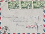 Madagascar - Lupo Letter with MeF 15 F Economic + Social Development 1957