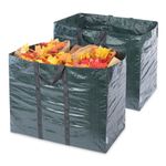LIVIVO 150L Garden Waste Bags Set of 2 Heavy Duty Reusable with Handles