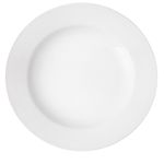 6x Wide Rimmed 10.6" 27cm Plates, Pure White Dinner Plate,Crockery,Dinner Set