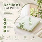 Bamboo Memory Foam Cot Pillow Super Soft- Kids, Junior Toddler Pillow 25x40CM