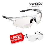 voltX 'ULTIMATE' Bifocal Sports Safety Glasses - UKCA & CE EN166FT UV400 lens