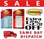 3M Command Hooks Decorating Clips Self Adhesive Strips Wall Hanging Fairy Lights