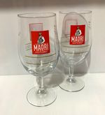 Madri Excepcional Pint Glasses x 2 Brand New