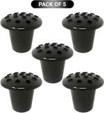 5 x Grave Pots with Lids | Memorial Cemetery Vases | Flower Holders for Graves