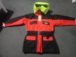 Mustad Viking Floatation Suit Foam High-Vis Unisex Size M Black/Red