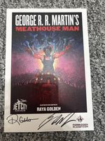 Meathouse man A5 print signed by George R. R. Martin and Raya golden