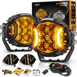 AUXBEAM 3" Side Shooter Amber DRL LED Offroad Driving Work Light Pods Fog Lamp