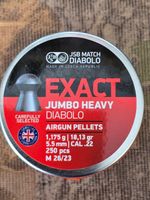 JSB (250 tin) Exact Heavy .22  Air Rifle Pellets Full Tin of 250 5.52mm 18.13gr
