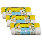 6 x Tidyz Scented Pedal Bin Liners With Tie Handles XL, 15L - 30 Bags