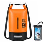 20L PVC Dry Sack Waterproof Dry Bag Backpack with Phone Pouch, Roll Top