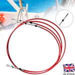 2x 10FT 33C Boat Control Cable Remote Shift Throttle Cable for YAMAHA Engine