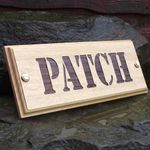 Stable Door Name Plate Horse Stable Door Plaque (Stencil Font) Custom Made