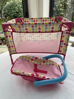 Dolls Travel Cot & Carrier - Immaculate Condition