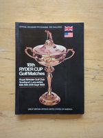 18th Ryder Cup 1969 Official Souvenir Programme With Score Sheet