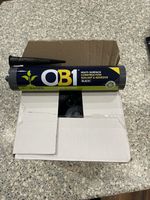 OB1 Multi Surface Construction Sealant & Adhesive. Black. Box Of 12 Cartridges.