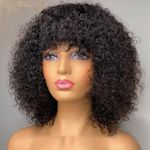 Medium Length Wig for Women African Afro Kinky Curly