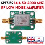 SPF5189 LNA 50-4000 MHZ RF LOW NOISE AMPLIFIER SIGNAL RECEIVER NF 0.6DB - UK STK