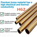 Brass Tube Round 2mm 3mm 4mm 5mm 6mm 7mm 8mm 10mm 12mm 14mm 15mm O.D. x 200mm