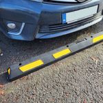 1.8 Meter Rubber Wheel Stops | Car Wheel Chocks | Parking Stop Block | Hi-Vis