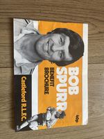 Bob Spur Benefit Brochure/ Castleford FC / Rugby 1980s Signed Autograph by Bob