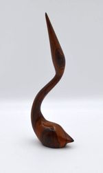 Vintage Wooden Bird Figurine (Minimalist Design)