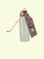 100X 30ml Glass Bottle with Cork & Personalised Tag We Tied the Knot Take a Shot