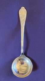 Vintage Silver Plate Made in Italy 11.5" Beautifully Patterned Serving Ladle
