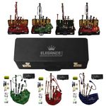 Great Highland Full Size Bagpipe Rosewood with Chanter Tutor Book and Hard Case