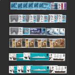 45 commemorative sets, all UM, 1963 - 1970, cheap lot.  Post free. Two pictures.
