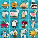 New Jelly Bag Charm Cute Plush Cat Keychain Soft Stuffed Key Ring Pendant Plush