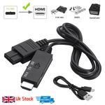 👍N64 To HDMI Converter HD Link Cable Lead Adapter for Gamecube Super NES SNES